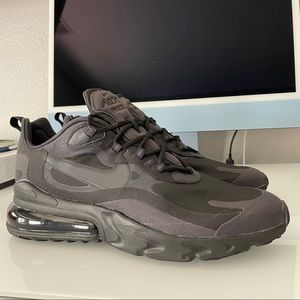 Nike | Shoes | Nike Mens Air Max 27 React Triple Black Running Shoes Ci3866  003 Size 2 | Poshmark